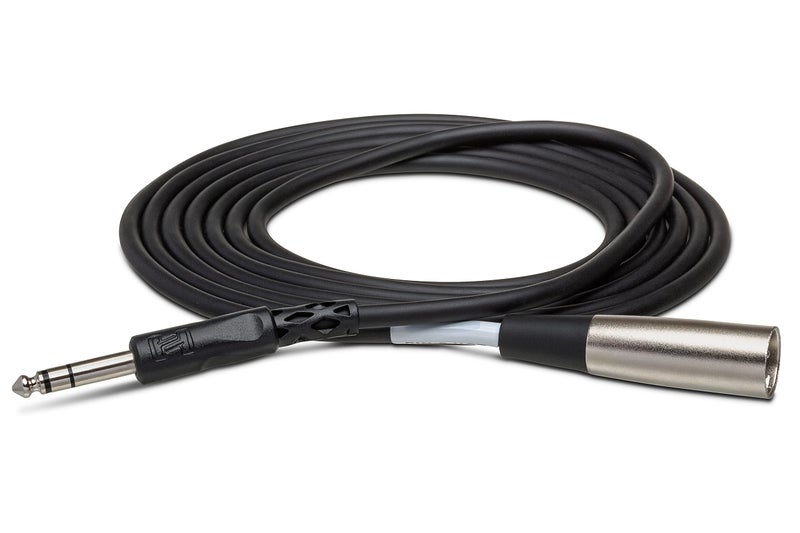 Hosa STX-120M Balanced Interconnect, 1/4 Inch TRS to XLR3M, 20 Feet - Image 1